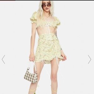 💐MEADOW BLISS FLORAL RIBBON TIE TOP SET Large💐